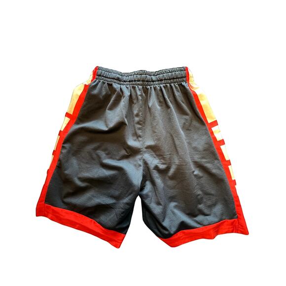 Nike Elite Dri-FIT Basketball Shorts Mens Dark Gray Red White Athletic - Picture 2 of 4